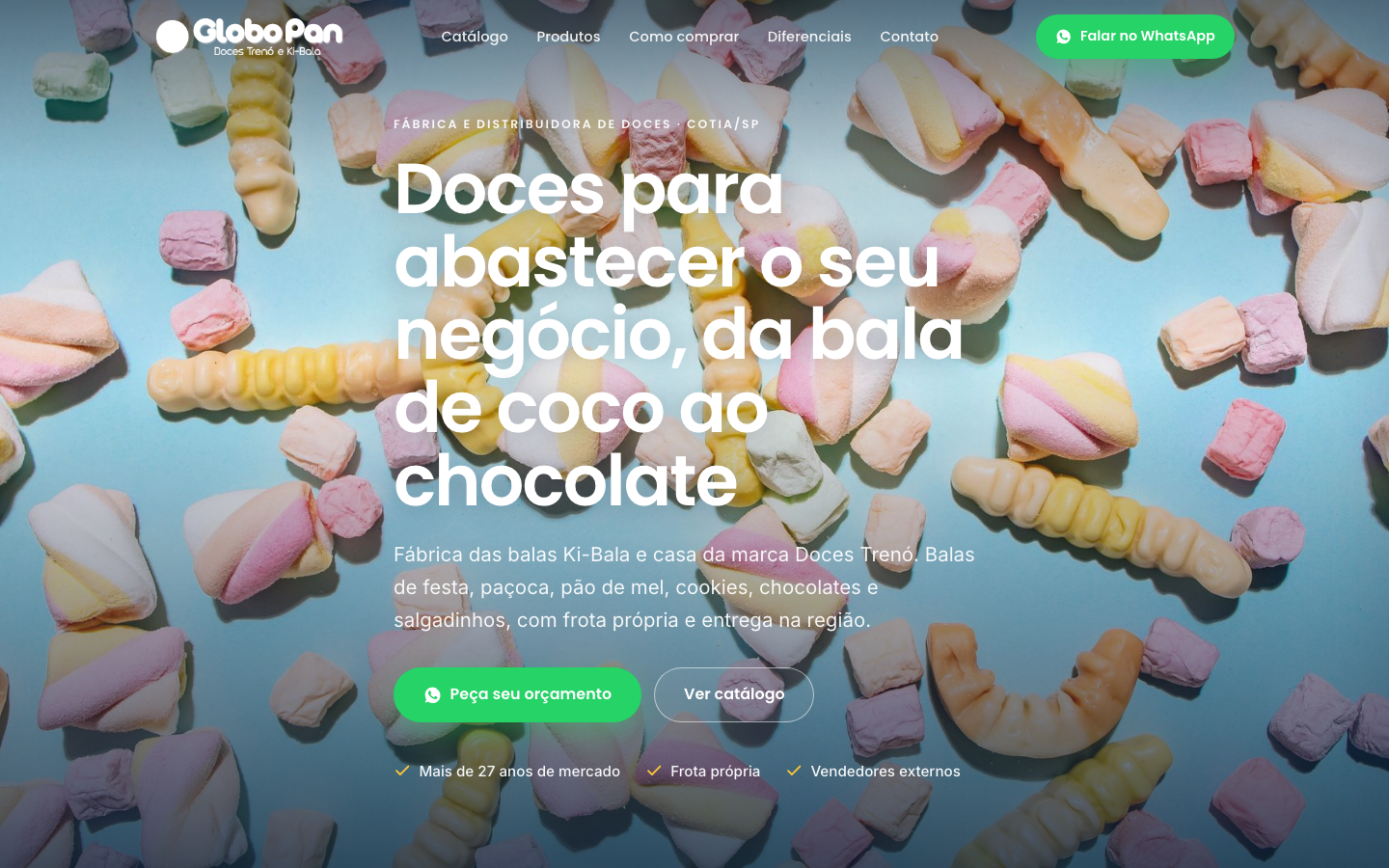 Thumbnail do site Globo Pan Doces