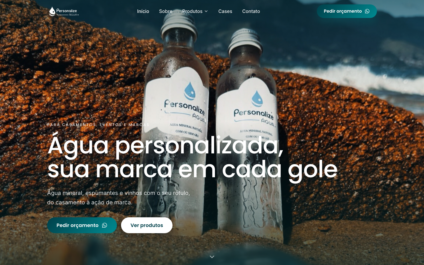 Thumbnail do site Personalize Água