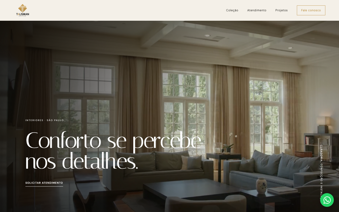 Thumbnail do site Talisman Design